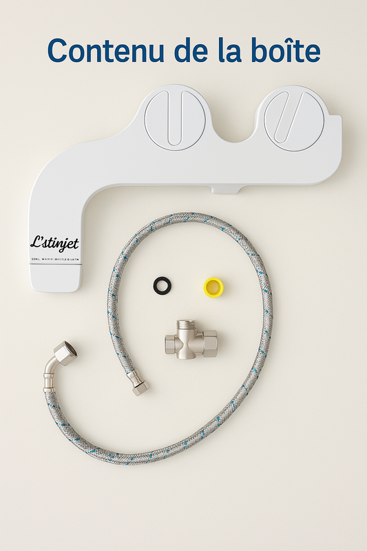 Bidet L’Istinjet® Modèle droit (connexion arrivée d’eau à droite du WC)